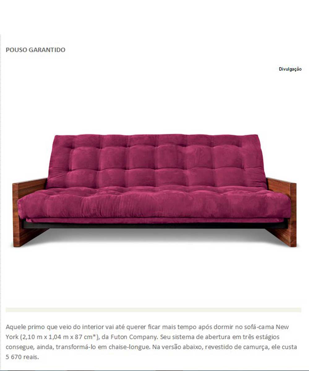 sofa cama new york pratico no site Casa online agosto de 2015