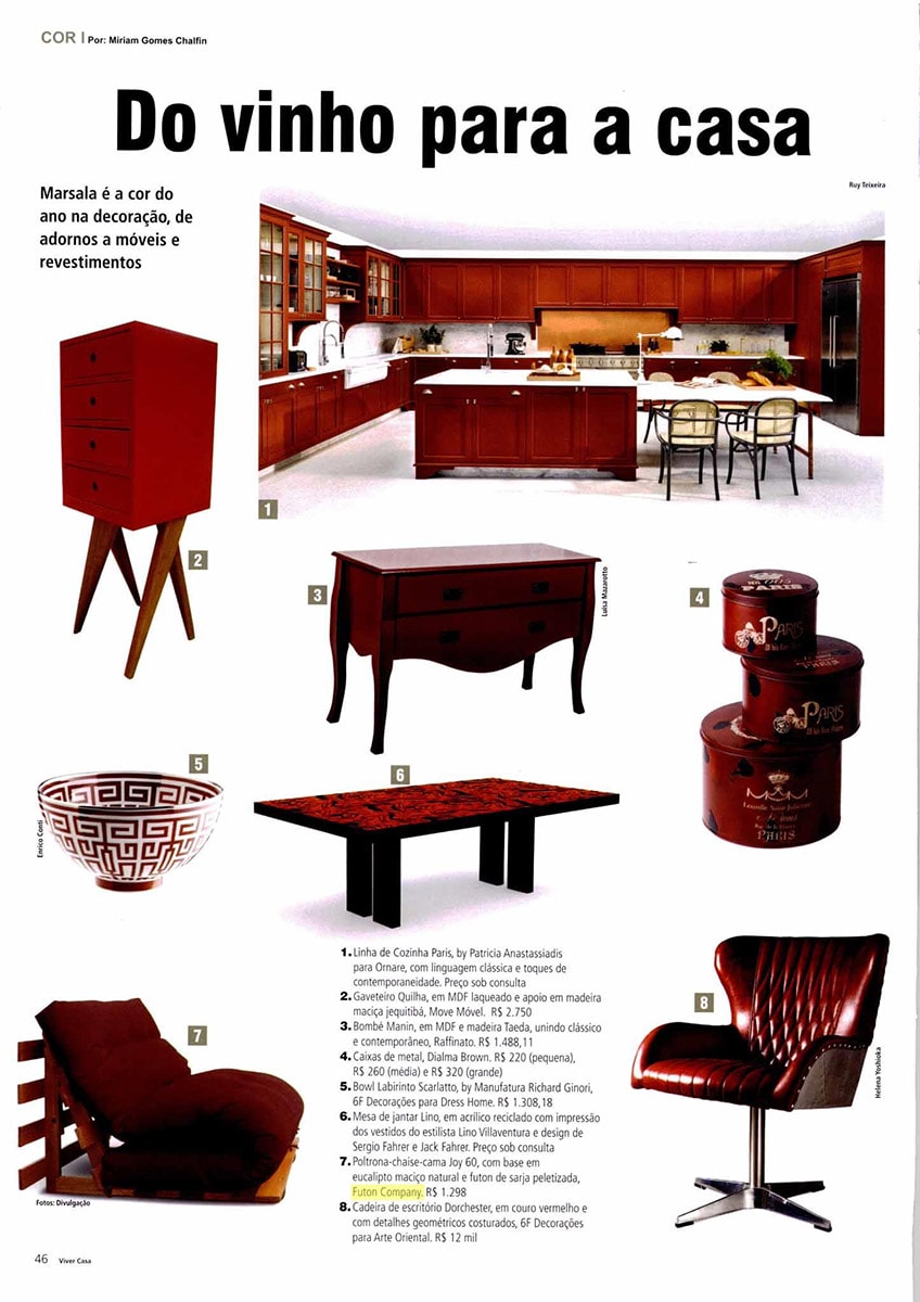sofa cama solteiro na revista Viver Casa de Julho