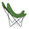 Cadeira BUTTERFLY Preta Lonita-45 Verde Folhagem lateral