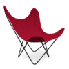 Cadeira BUTTERFLY Preta Lonita-45 Vermelho da china 45 graus