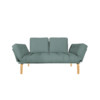 Sofa cama Oslo Classic Nordico Tecido New Canvas Verde Lotus 01-d