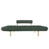 Sofa cama Oslo Classic Nordico Tecido New Canvas Verde Musgo 01-a