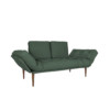 Sofa cama Oslo Classic Palito Tecido New Canvas Verde Musgo 02-d