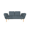 Sofa cama Oslo Classic Round Tecido New Canvas Azul mineral 01-d