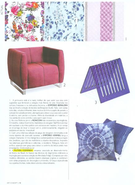 Almofada Classic Indigo Art Concept Decor - Novembro 2011 Foto 1