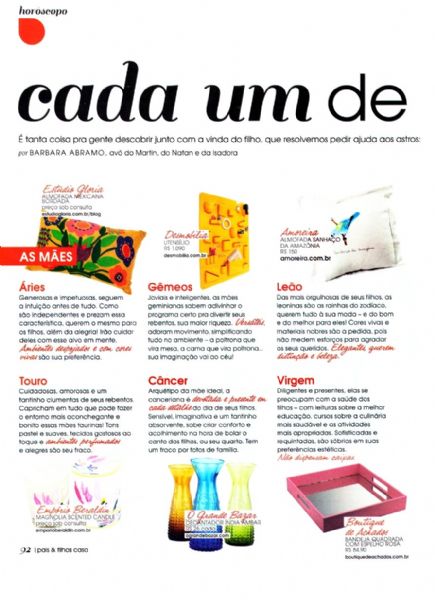 Almofada Prisma Pais & Filhos - Junho 2013 Foto 1