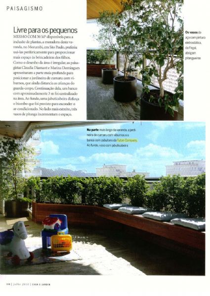 Almofada Zabuton Varanda Casa & Jardim - Julho 2010 Foto 1