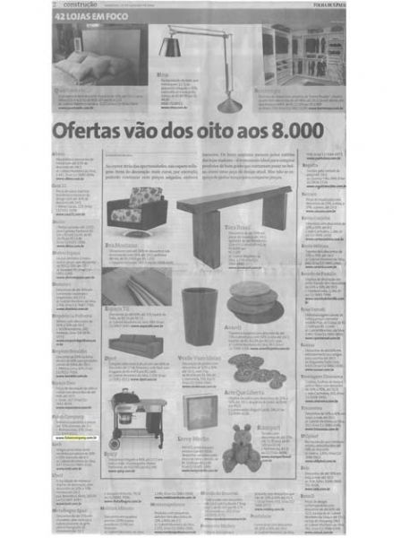 Futon Company Folha de São Paulo - Janeiro 2008 Foto 1