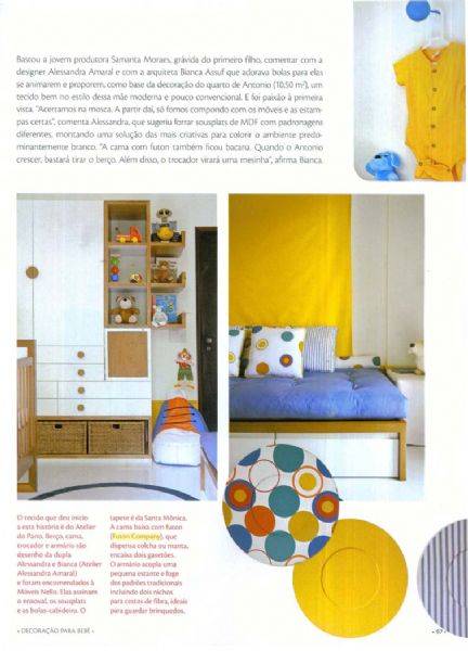 Futon Tradicional Casa Cláudia Decoração para Bebê - Novembro 2010 Foto 2