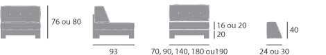 sofa modulado medidas